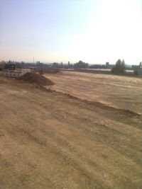 Baugrube vorbereitet zum Kanalbau (1)